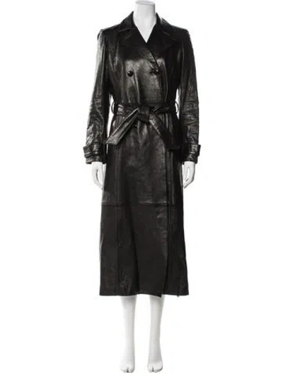 Pre-owned Frame Leather Jacket In Black