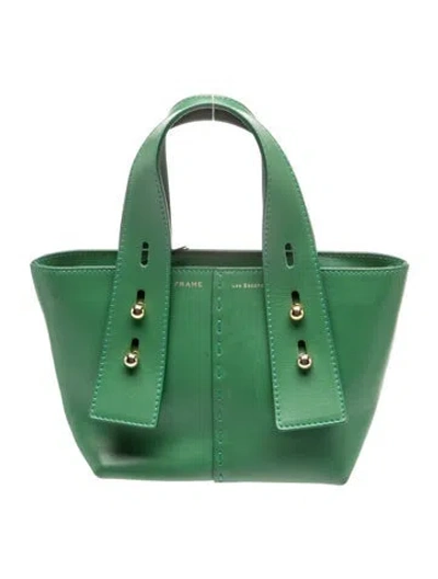 Pre-owned Frame Leather Les Second Mini In Green