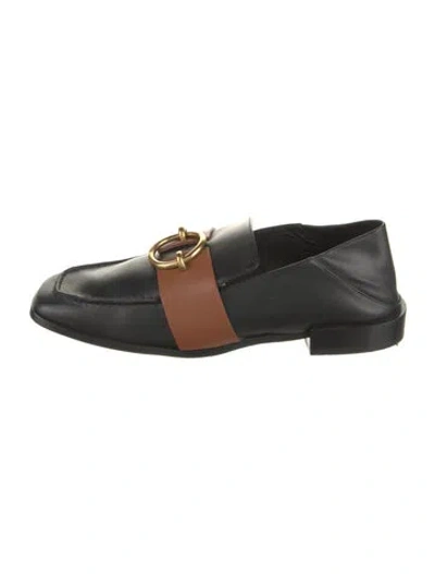 Pre-owned Frame Leather Loafers In Black