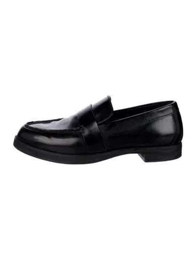 Pre-owned Frame Leather Loafers In Black