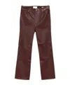 Frame Leather Pant  In Red
