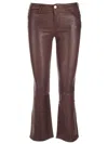 Frame Flared Leather Trousers