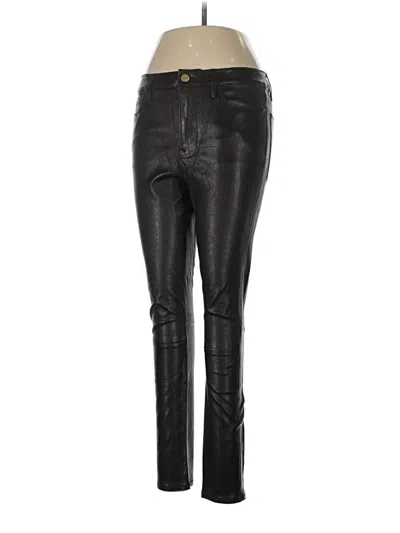 Pre-owned Frame Leather Pants In Black