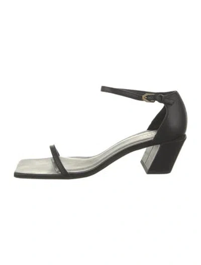 Pre-owned Frame Leather Sandals In Black