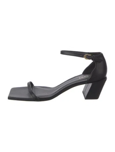 Pre-owned Frame Leather Sandals In Black