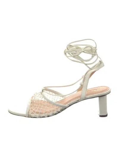 Pre-owned Frame Leather Sandals In Neutrals