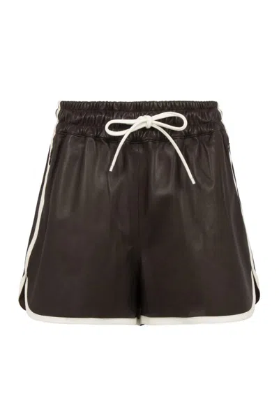 Frame Leather Shorts