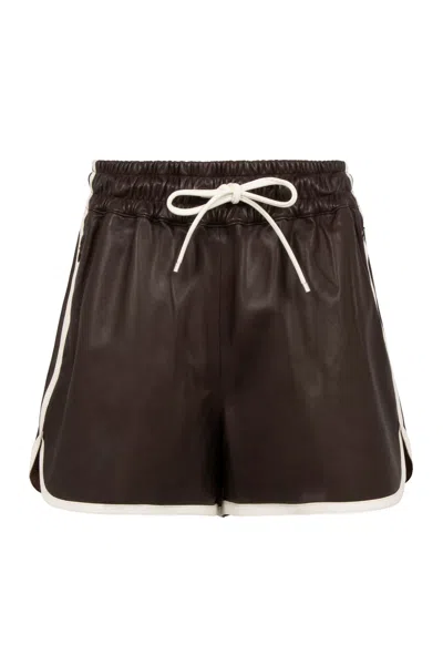 FRAME LEATHER SHORTS