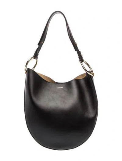 Pre-owned Frame Leather Shoulder Bag In Black