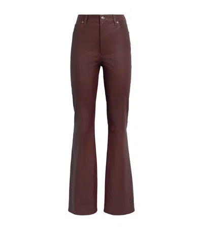 Frame Leather The Reboot Trousers In Brown