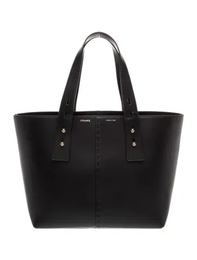 Pre-owned Frame Leather Tote In Black