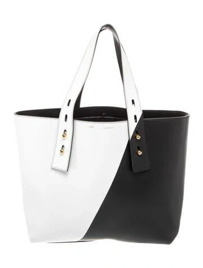 Pre-owned Frame Leather Tote In Black