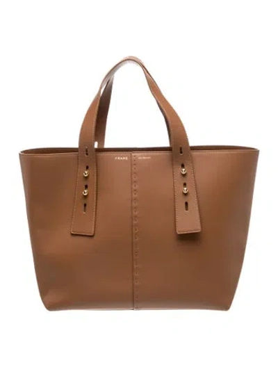 Pre-owned Frame Leather Tote In Brown