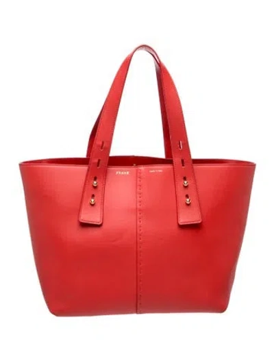 Pre-owned Frame Leather Tote In Red