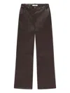 Frame Leather Trousers In Brown