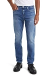 Frame Modern Belt-loops Straight-leg Regular-fit Stretch Recycled-denim-blend Jeans In Boyne