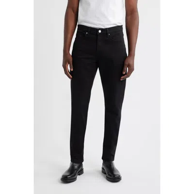 Frame L'homme Athletic Slim Fit Jeans In Black