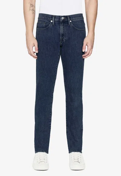 Frame L'homme Classic Slim Jeans In Blue