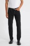 Frame L'homme Corduroy Slim Jeans In Black