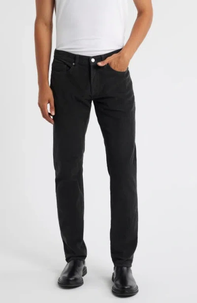 Frame L'homme Corduroy Slim Jeans In Black