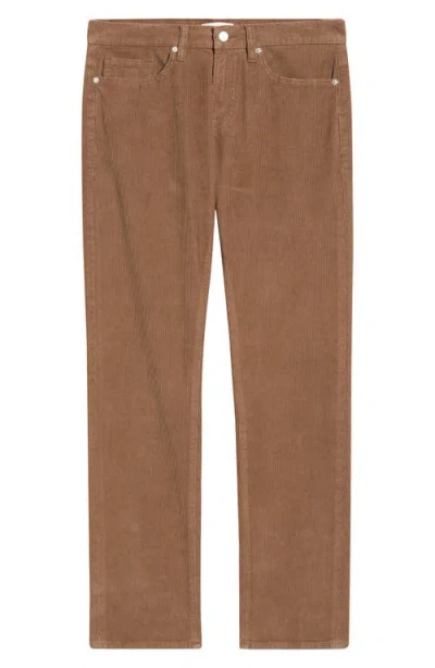 Frame L'homme Corduroy Slim Jeans In Brown
