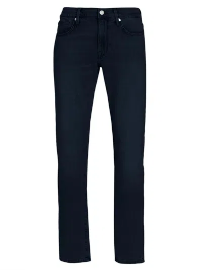 Frame L'homme Cotton-blend Slim-fit Jeans In Blue