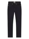 Frame Mid-rise Straight-leg Jeans In Black