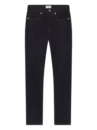 Frame Mid-rise Straight-leg Jeans In Black