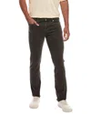 Frame The Straight Dark Brown Jean In Black