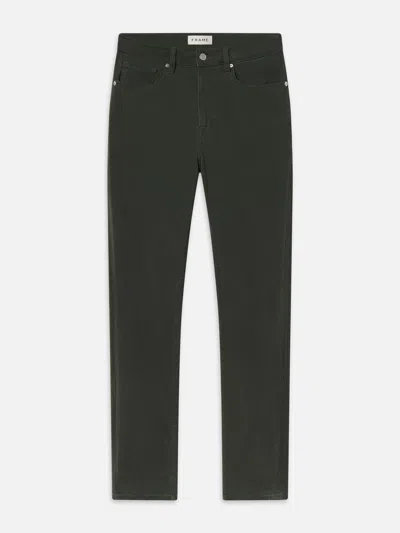 Frame L'homme Slim Brushed Twill Jeans In Green