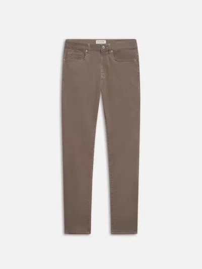 Frame L'homme Slim Brushed Twill Jeans In Gray