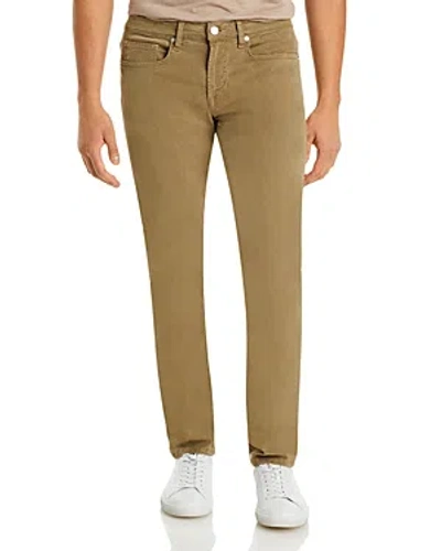 Frame L'homme Slim Brushed Twill Pants In Gold