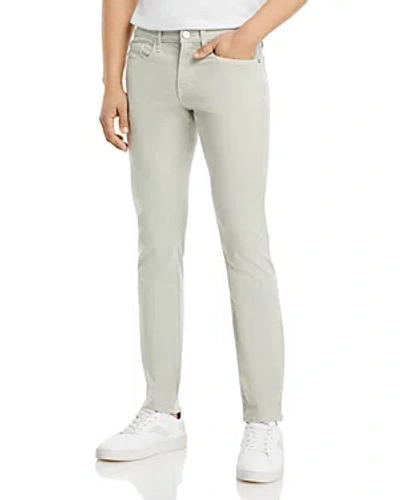 Frame L'homme Slim Brushed Twill Pants In Mineral Gray