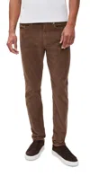 Frame L'homme Slim Corduroy Jeans Dark Taupe In Brown