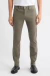 Frame L'homme Slim Fit Five-pocket Twill Pants In Green