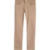 Frame L'homme Slim Brushed Twill Pants In Dark Khaki In Dark Khaki