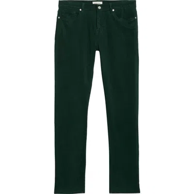 Frame L'homme Slim Fit Five-pocket Twill Pants In Green