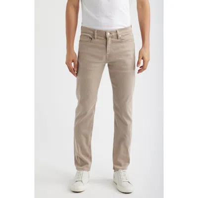 Frame L'homme Slim Fit Five-pocket Twill Pants In Brown