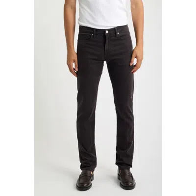 Frame L'homme Slim Fit Five-pocket Twill Pants In Brown