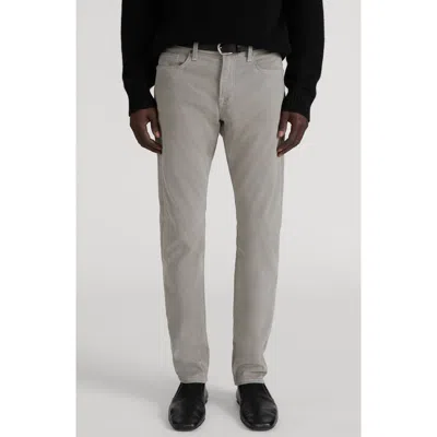 Frame L'homme Slim Fit Five-pocket Twill Pants In Gray