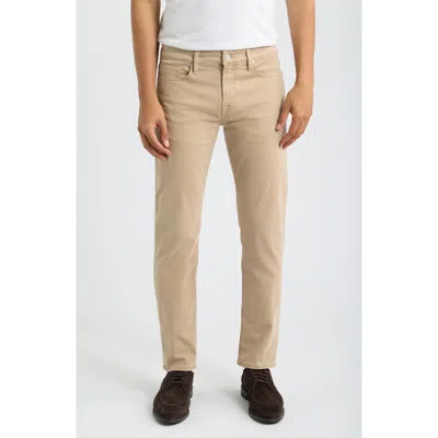Frame L'homme Slim Fit Five-pocket Twill Pants In Neutral