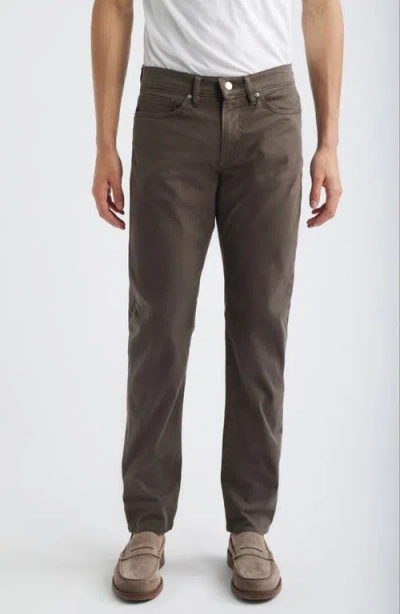 Frame L'homme Slim Fit Five-pocket Twill Pants In Brown