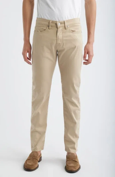 Frame L'homme Slim Fit Five-pocket Twill Pants In Neutral