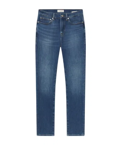 Frame Lhomme Slim High-rise Jeans In Blue