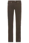 Frame Mid-rise Twill Slim Pants In Mocha
