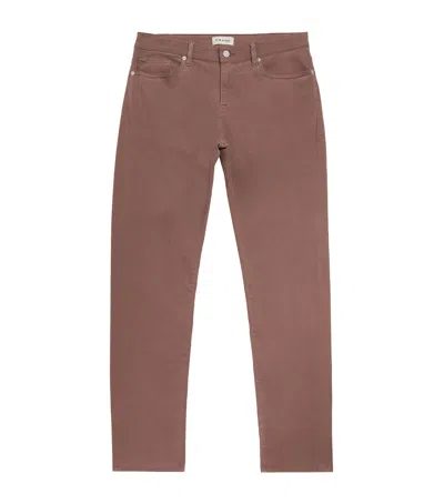 Frame L'homme Slim Jeans In Brown