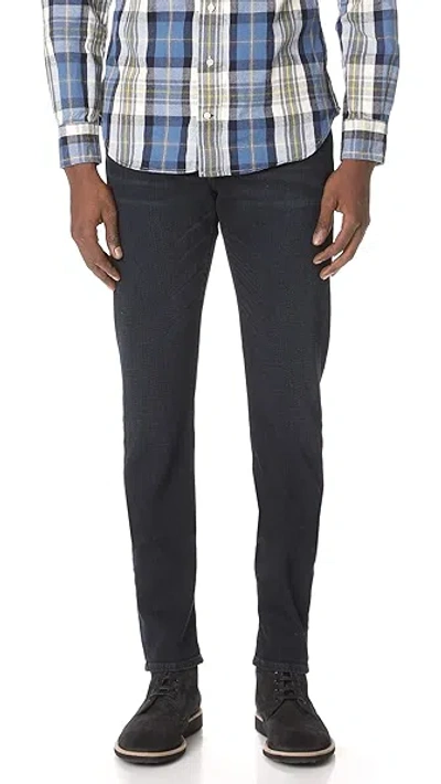 Frame Lhomme Slim Mid-rise Jeans In Black