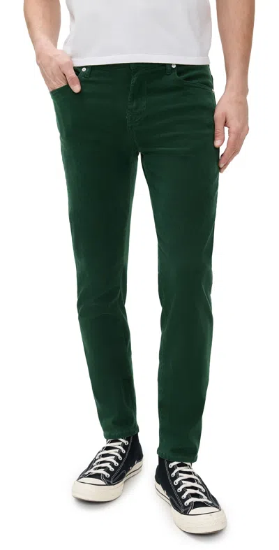Frame L'homme Slim Pants Dark Emerald In Green