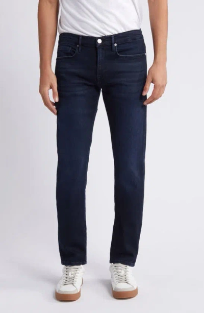 Frame L'homme Athletic Mid Rise Slim Jeans In Watertown In Blue