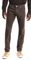 Frame Mid-rise Twill Slim Pants In Mocha
